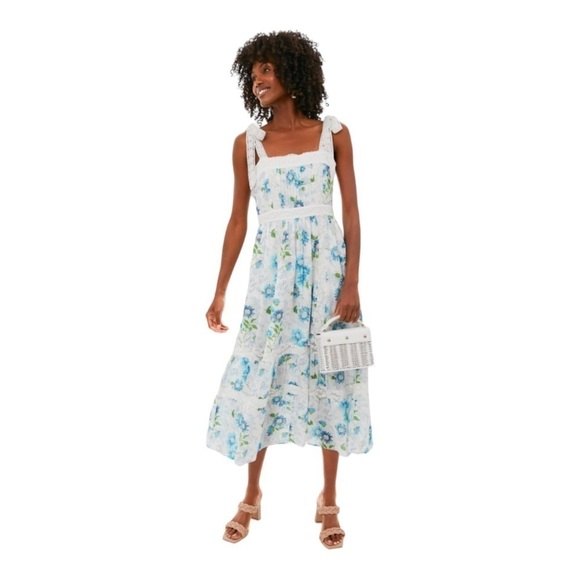 LoveShackFancy Dresses & Skirts - LoveShackFancy Ayala Dress in Blueberry Cloud